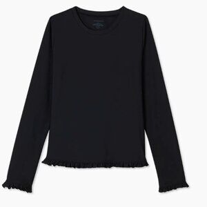 Summersalt Black Waterside Ruffle Rash Guard